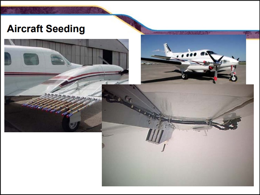cloud seeding aircraft equipment
