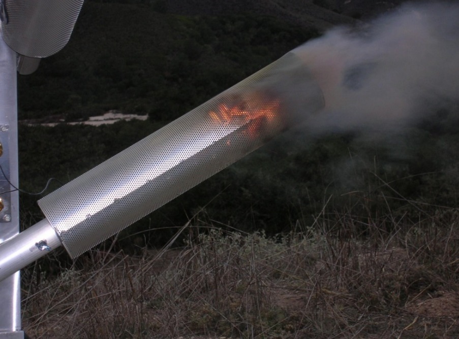 ground based cloud seeding generator flare tree